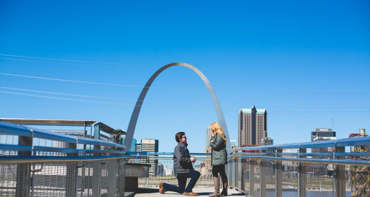 St. Louis Proposal Photography | Malcolm W. Martin Memorial Park