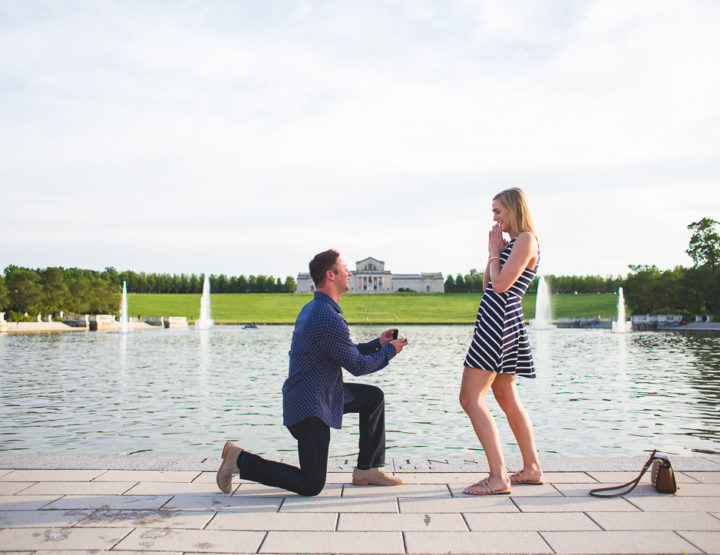 St. Louis Proposal Photography | Forest Park | Grand Basin